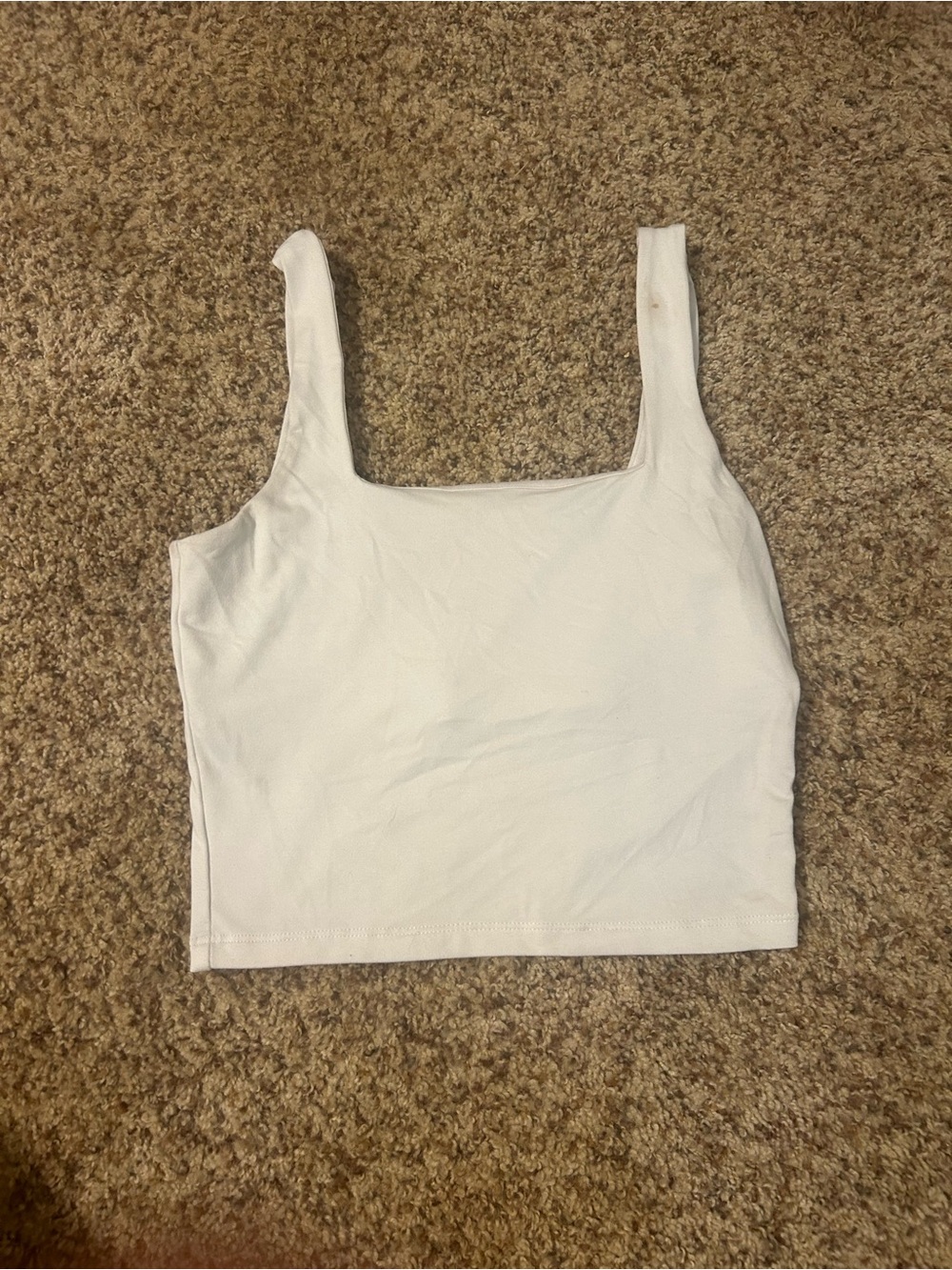 White Hollister tank crop top size small good condition summer